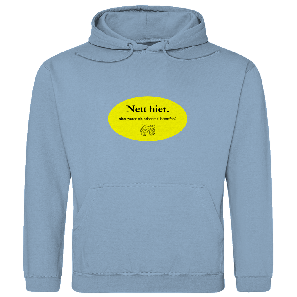 Nett hier - besoffen - Premium Hoodie