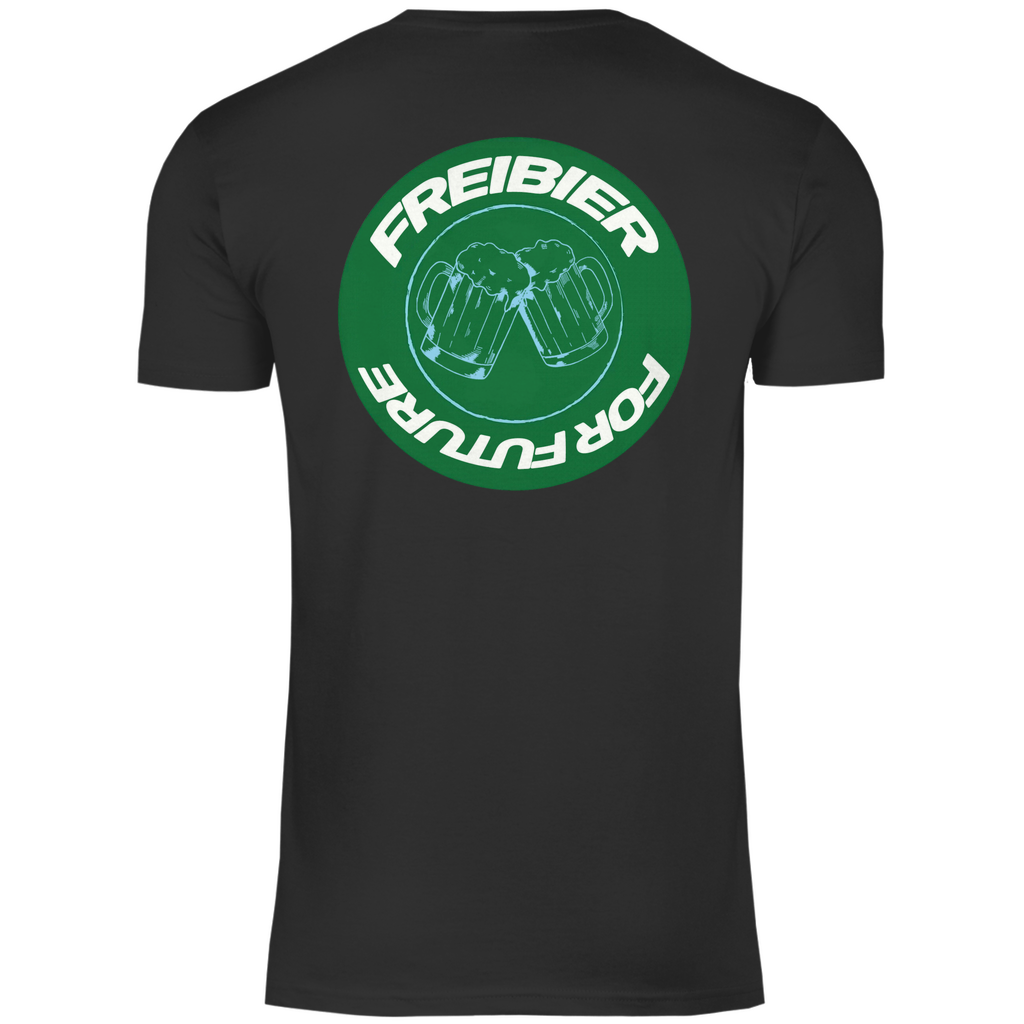 Freibier for Future Premium T-Shirt Unisex Backprint