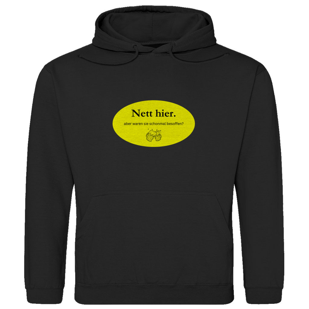 Nett hier - besoffen - Premium Hoodie