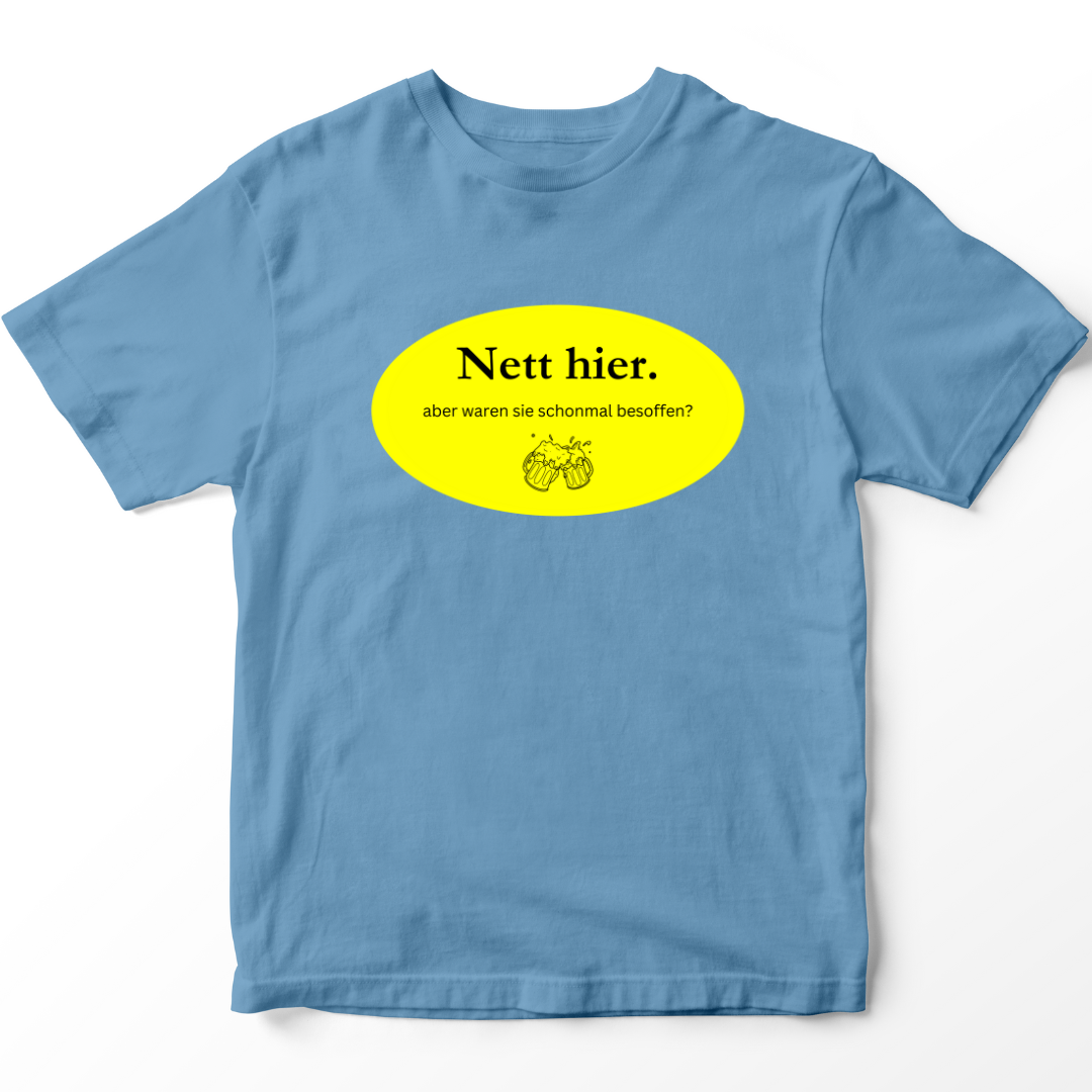 Nett hier - besoffen - Premium T-Shirt