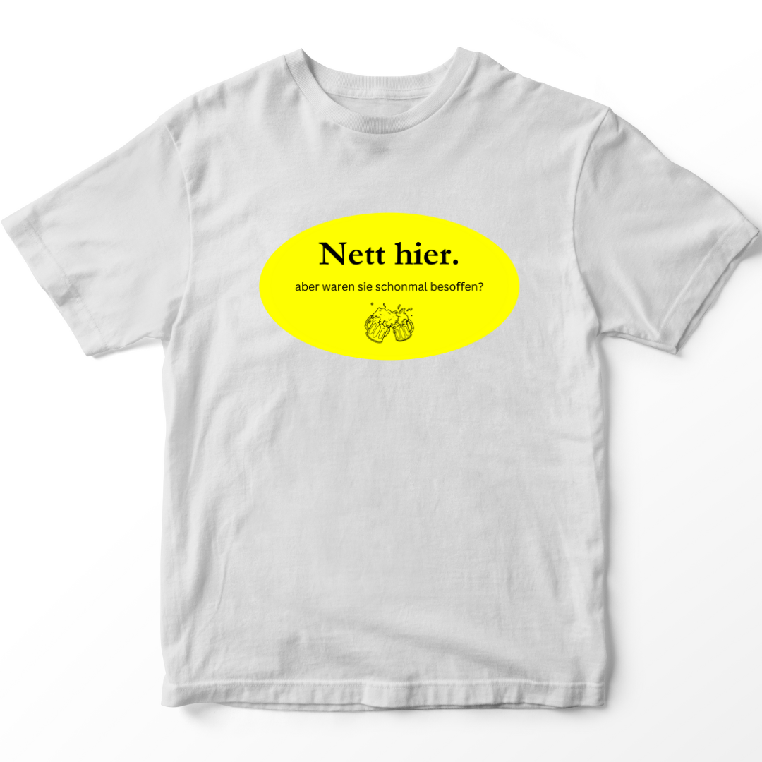 Nett hier - besoffen - Premium T-Shirt
