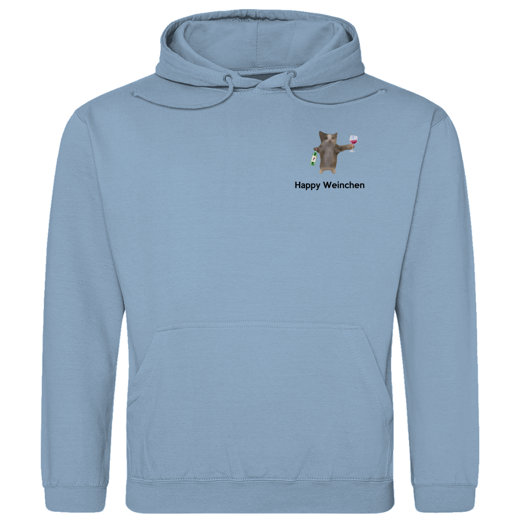Happy Weinchen Katze - Premium Hoodie Unisex