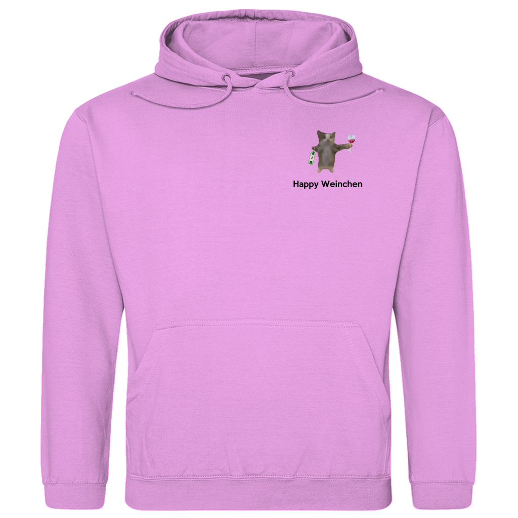 Happy Weinchen Katze - Premium Hoodie Unisex
