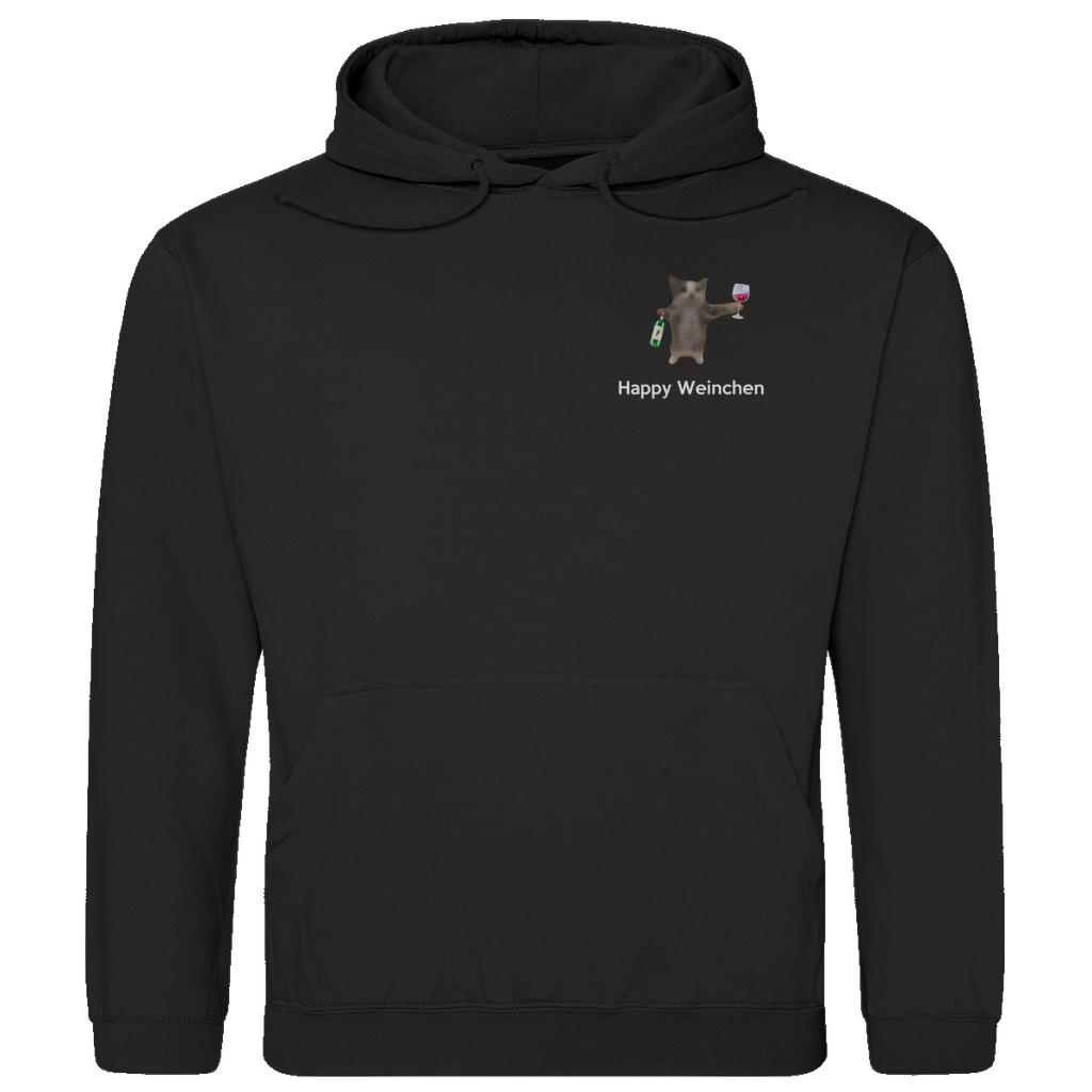 Happy Weinchen Katze - Premium Hoodie Unisex