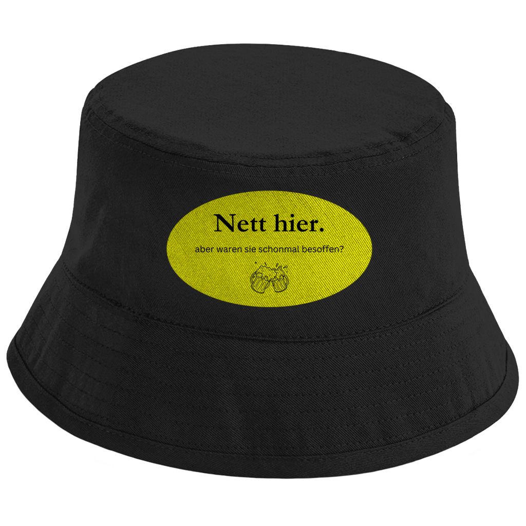 Nett hier - besoffen - Bucket Hat