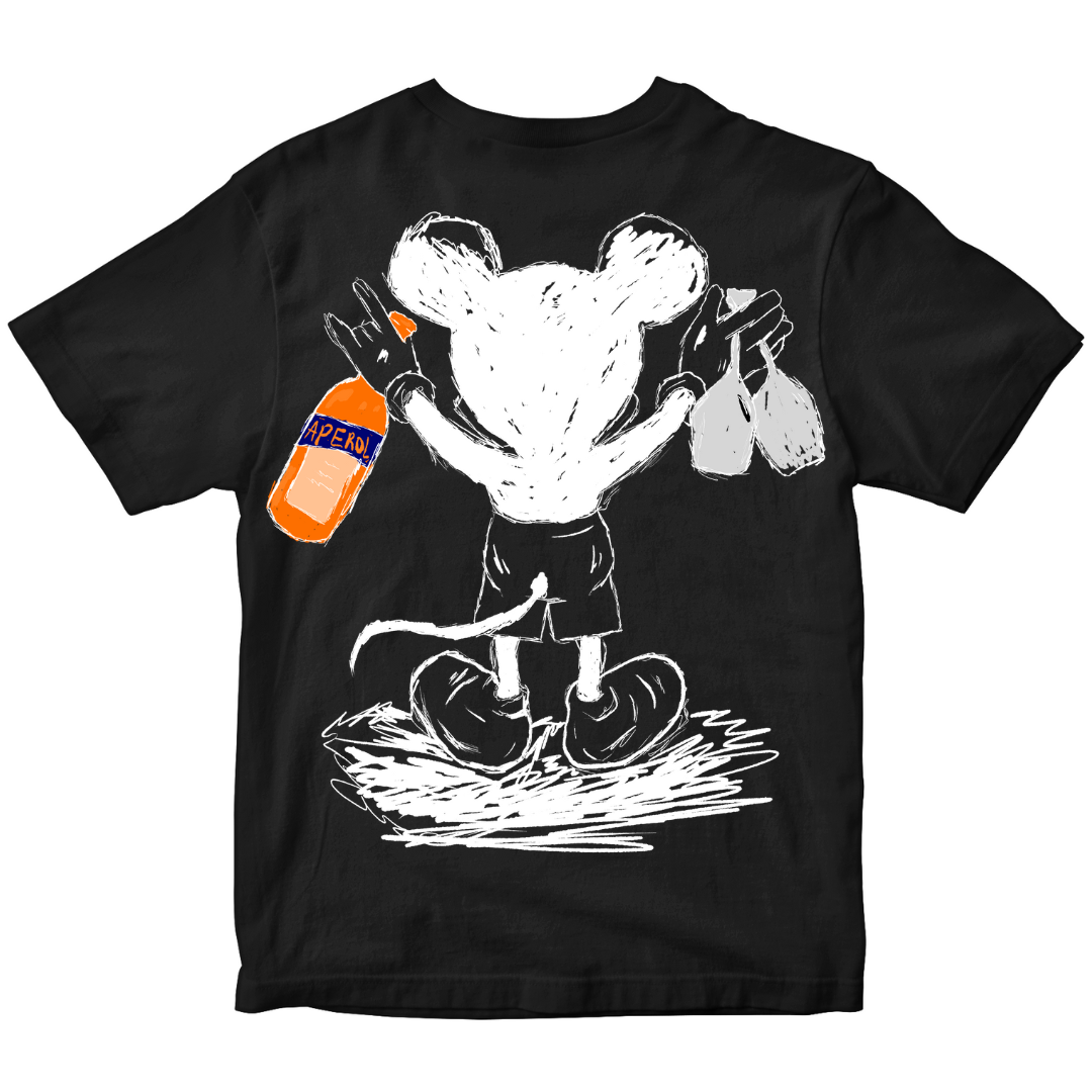 Aperol Mouse - Premium T-Shirt Backprint