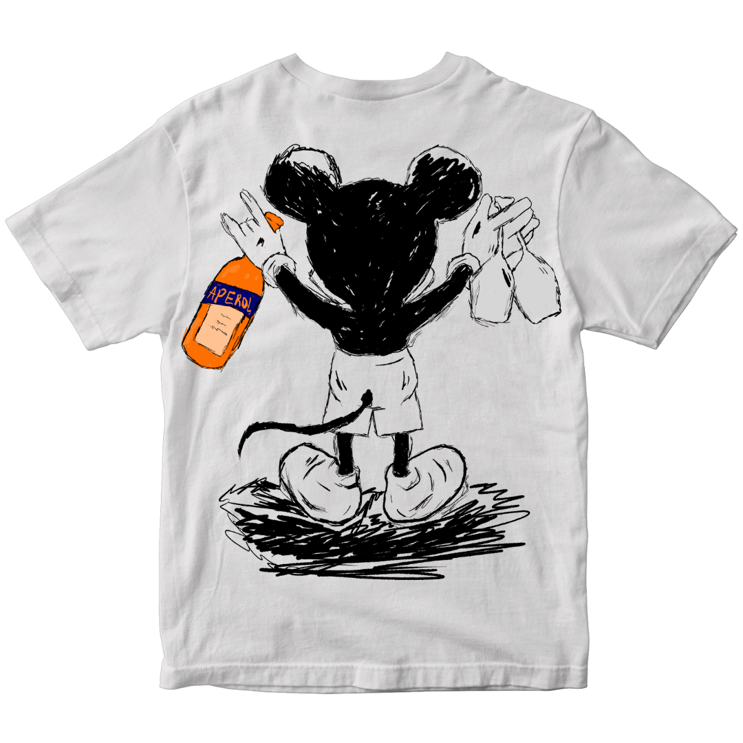 Aperol Mouse - Premium T-Shirt Backprint