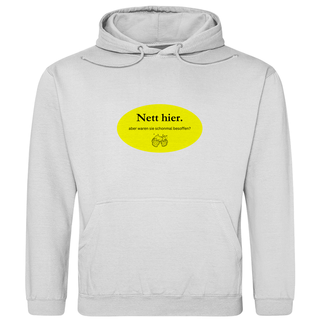 Nett hier - besoffen - Premium Hoodie