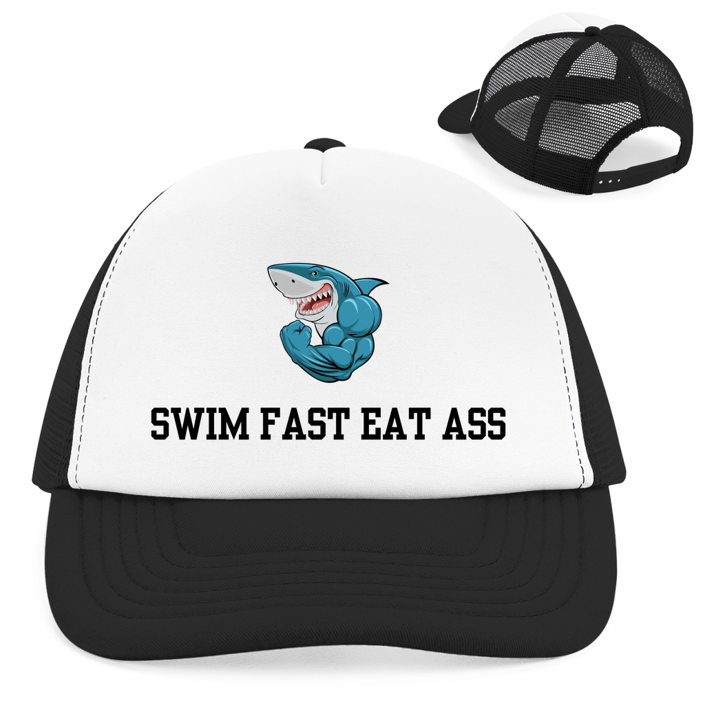 Swim Fast Eat Ass - Retro Trucker Cap