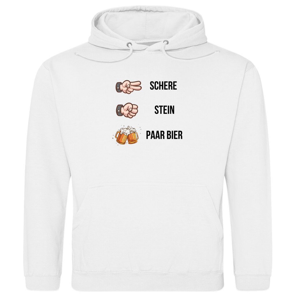 Schere Stein Paar Bier - Premium Hoodie Unisex