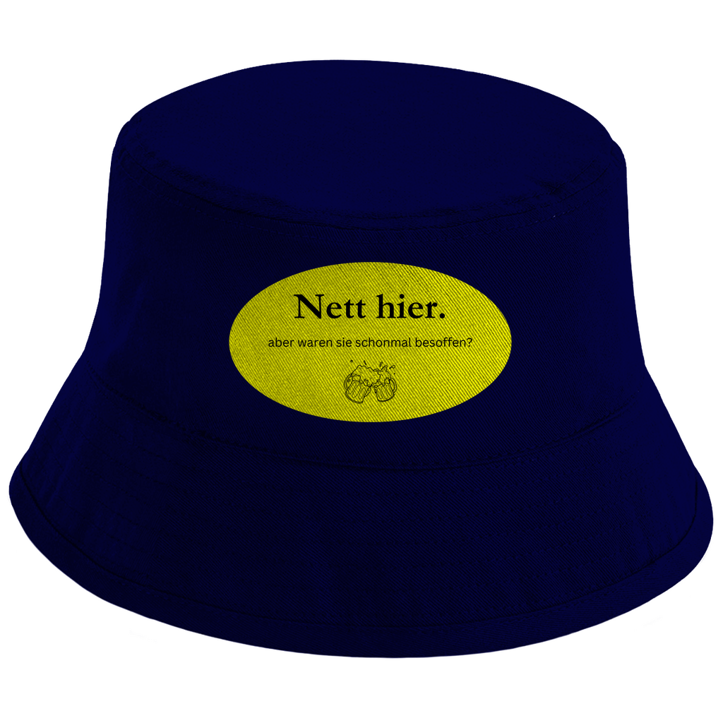 Nett hier - besoffen - Bucket Hat