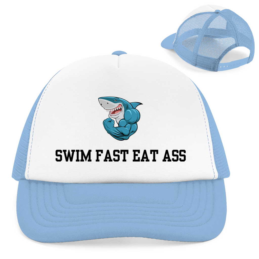 Swim Fast Eat Ass - Retro Trucker Cap